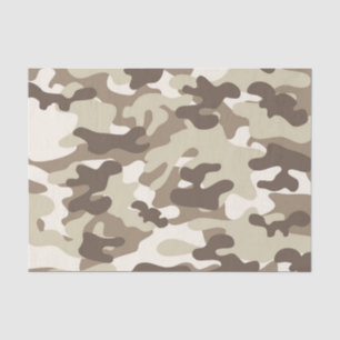 Brown Camo Design Tissue Paper