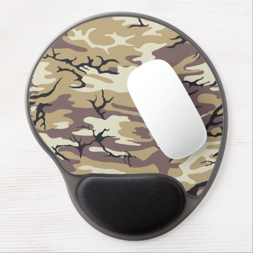 Brown Camo Gel Mouse Pad