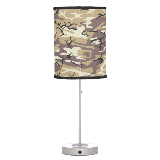 Brown Camo Table Lamp (Back)