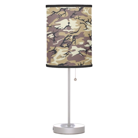 Brown Camo Table Lamp (Left)