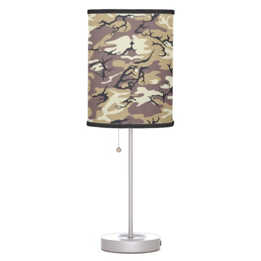 Brown Camo Table Lamp (Right)