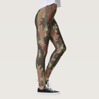 Brown Camo Texture Leggings