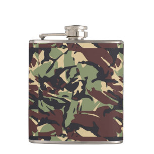 Brown Camou  Flask