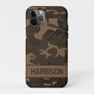 Brown Camouflage iPhone 11 Pro Case