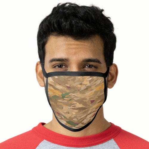 Brown Camouflage Face Mask