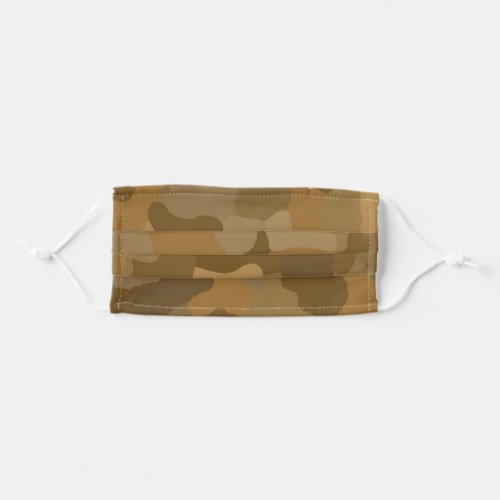 brown camouflage pattern adult cloth face mask