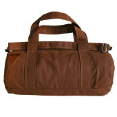 Brown Canvas Duffel Bag with Satin Interior (Front)