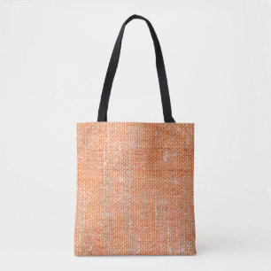 Brown canvas fabric for background, linen texture tote bag