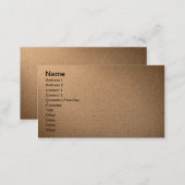 Brown Cardboard Texture For Background Business Card (Front/Back)