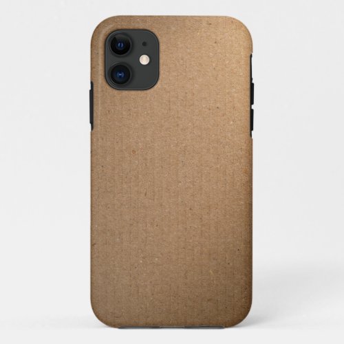 Brown Cardboard Texture For Background iPhone 11 Case