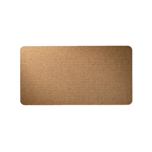 Brown Cardboard Texture For Background Label (Front)