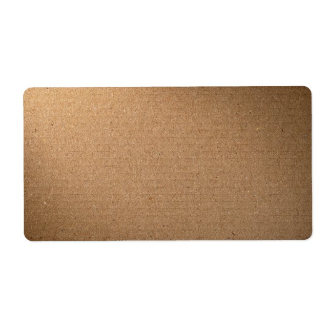 Brown Cardboard Texture For Background Label (Front)