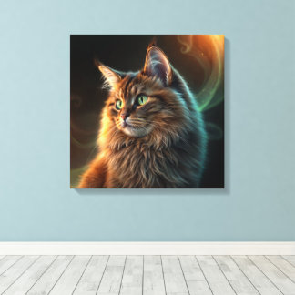 Brown Cat Canvas Print