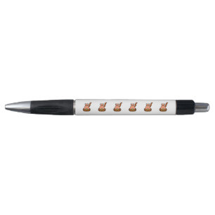 Brown cat cartoon pen