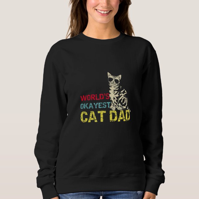 Brown Cat Green Eyes Cats 1 Sweatshirt (Front)