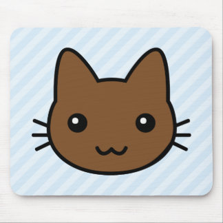 brown cat mouse pad