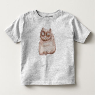 Brown cat toddler t-shirt