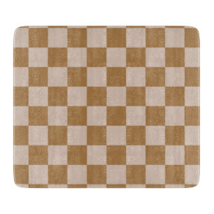 Brown Checkerboard Cutting Board