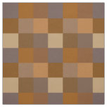 Brown checkerboard pattern fabric