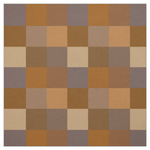 Brown checkerboard pattern fabric