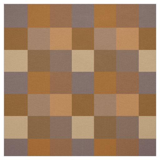 Brown checkerboard pattern fabric