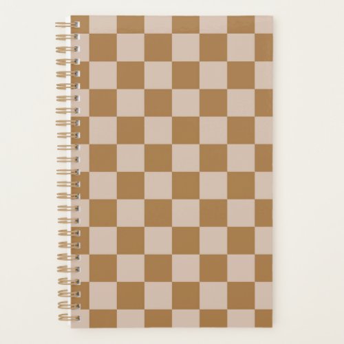 Brown Checkerboard Planner