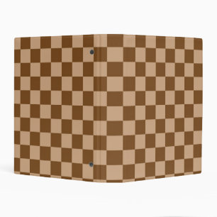 Brown Checkered Avery Mini Binder