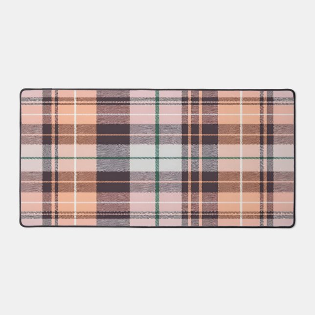 Brown checkered desk mat (Front)
