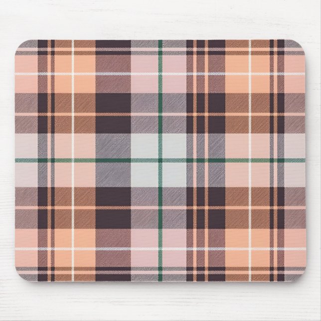 Brown checkered mouse pad (Front)