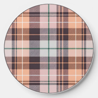Brown checkered wireless charger