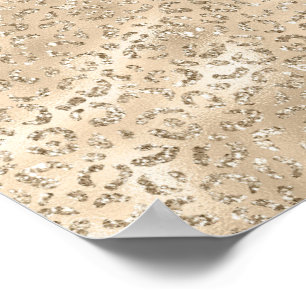 Brown Cheetah Leopard Skin Print Pattern Animal