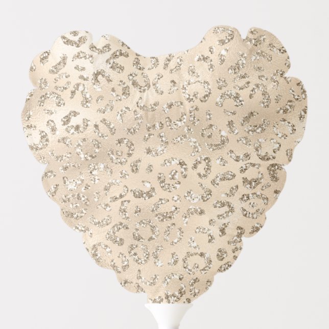 Brown Cheetah Leopard Skin Print Pattern Animal Balloon (Front)