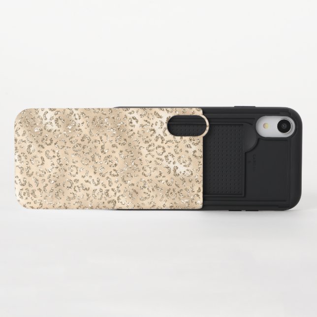 Brown Cheetah Leopard Skin Print Pattern Animal Uncommon iPhone Case (Open)