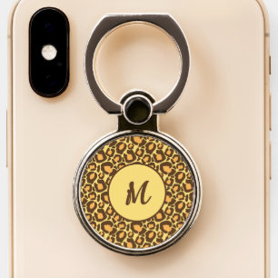 Brown Cheetah Print Phone Grip
