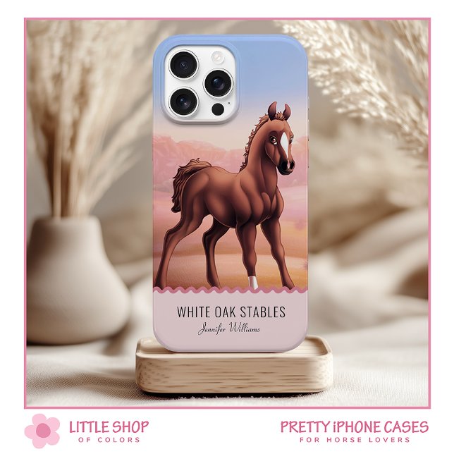 Brown Chestnut Horse Foal Customizable Case-Mate iPhone Case (Creator Uploaded)