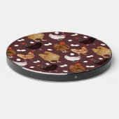 Brown Chicken and the Eggs Pattern Wireless Charger (Front 2)