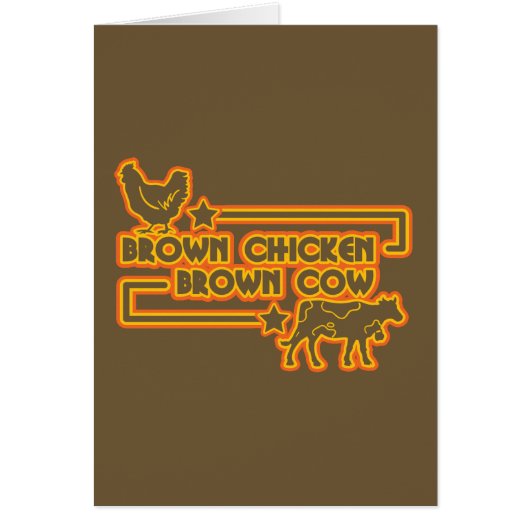 Brown Chicken Brown Cow Cards (Front)