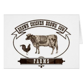 Brown Chicken Brown Cow Farms Cards