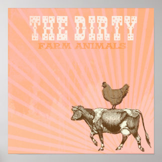 BROWN CHICKEN BROWN COW PRINT