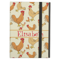 Brown Chicken Design Personalise Case For iPad Air
