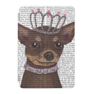 Brown Chihuahua And Tiara iPad Mini Cover