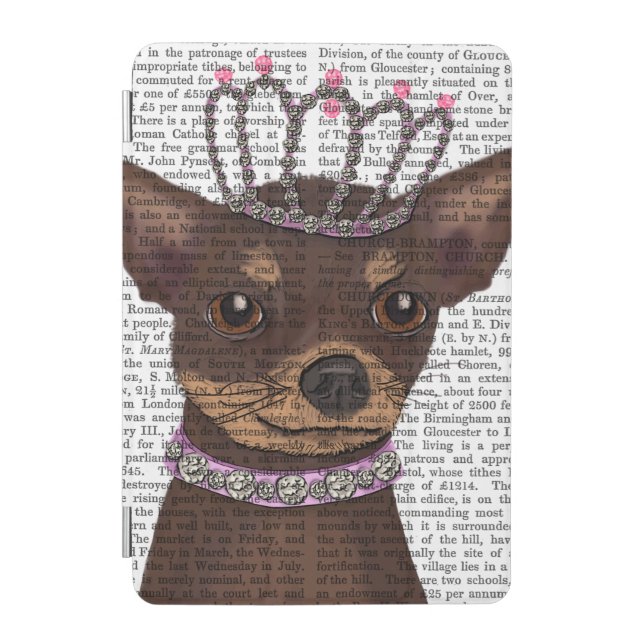 Brown Chihuahua And Tiara iPad Mini Cover (Front)