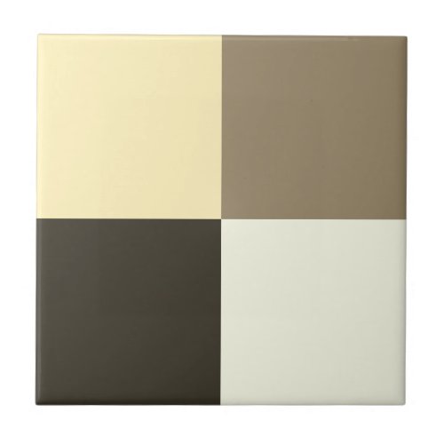 Brown Chocolate Beige Cream Tan Ceramic Tile