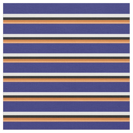 Brown, Chocolate, Black, Mint Cream, Midnight Blue Fabric