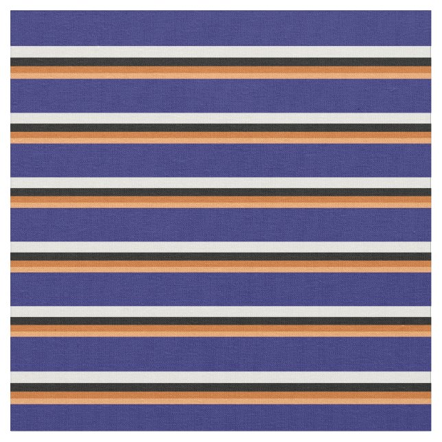 Brown, Chocolate, Black, Mint Cream, Midnight Blue Fabric (Close Up)