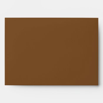 Brown Christmas Holiday Greeting Card Envelope by thechristmascardshop at Zazzle