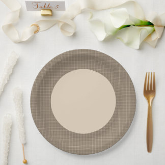 Brown Circle Paper Plates