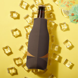Brown Circles Bottle Cooler