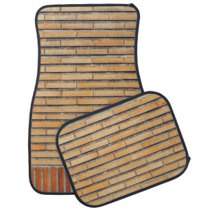 Brown cladding wall car floor mat