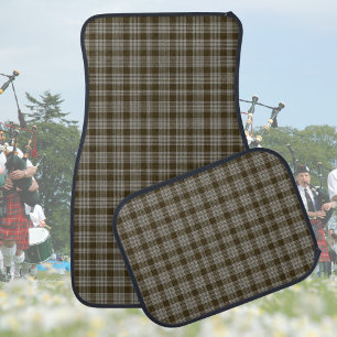 Brown Clan Scotland Tartan Plaid checkers pattern Car Floor Mat